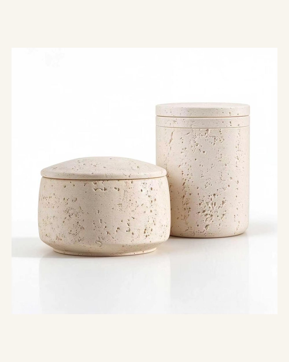 Travertine pet urns for natural stone memorial collections