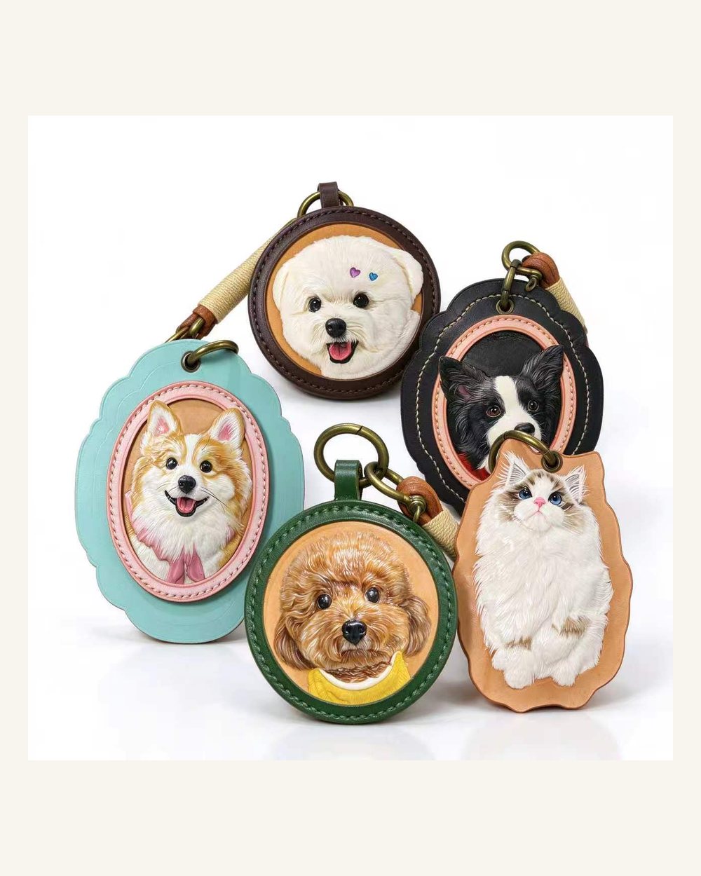 Custom pet portrait keepsakes for memorial gifts
