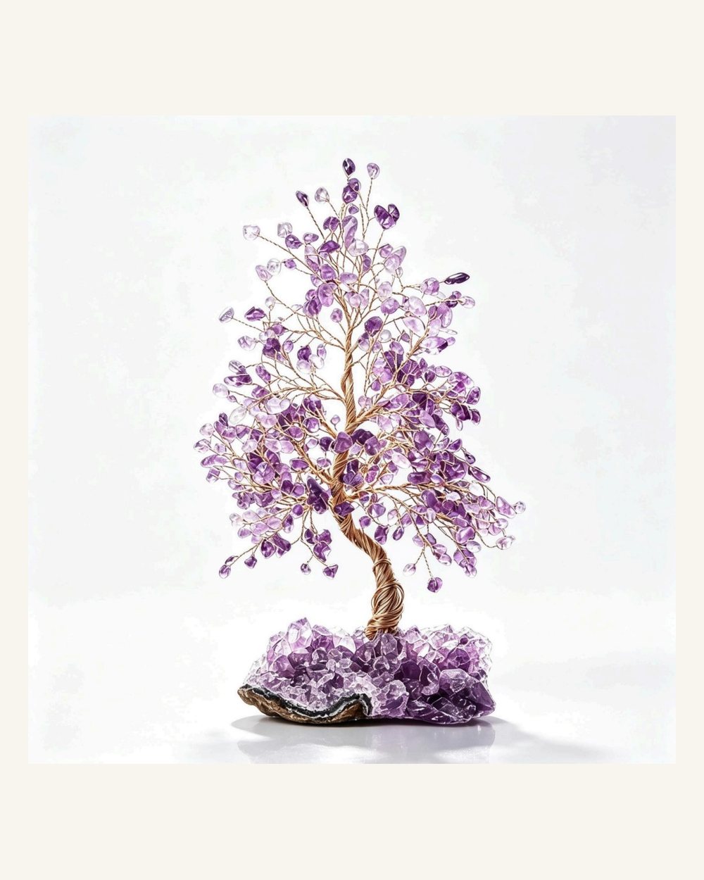 Crystal healing tree decor for pet memorial keepsakes