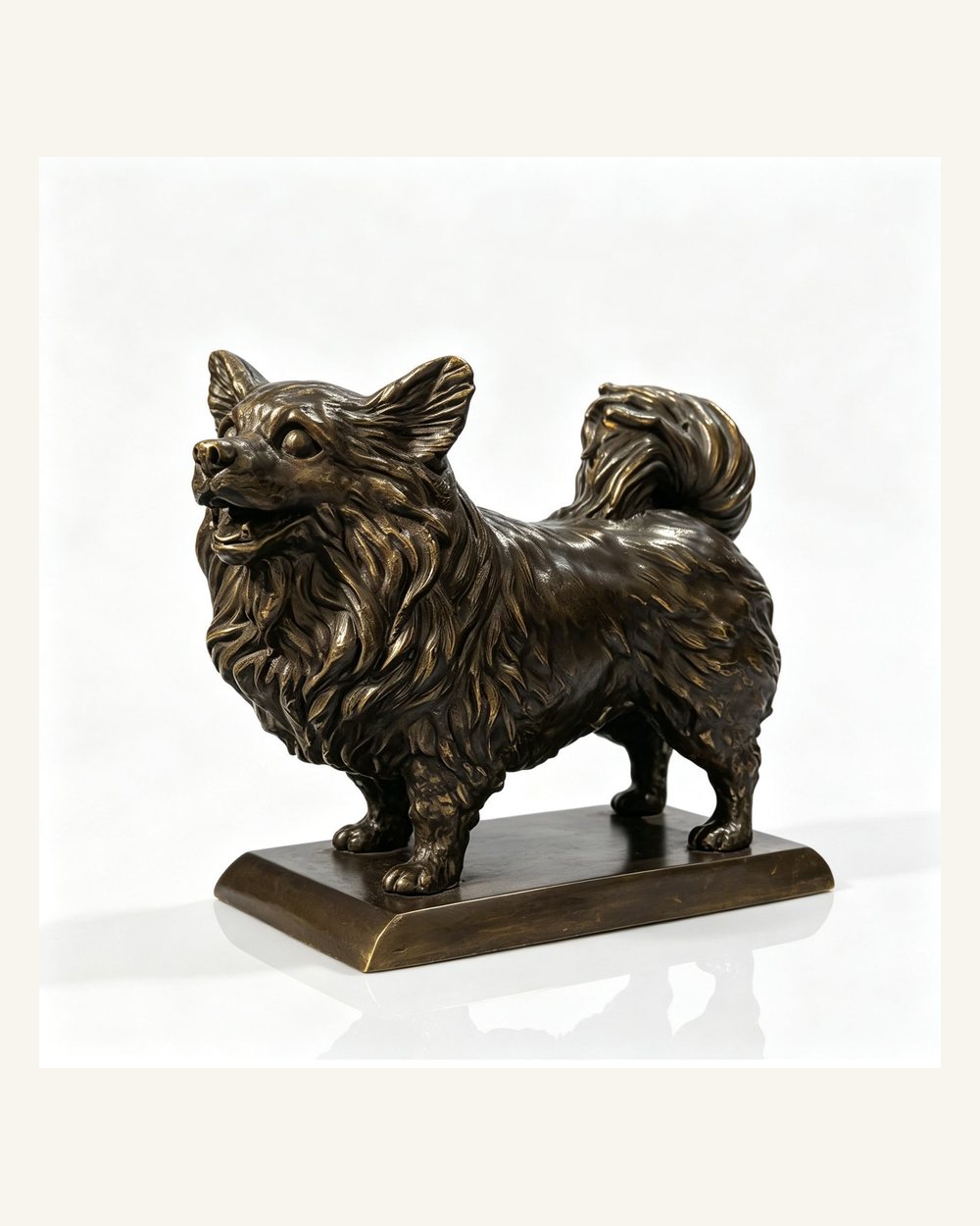 Pet portrait copper sculptures for custom memorial products