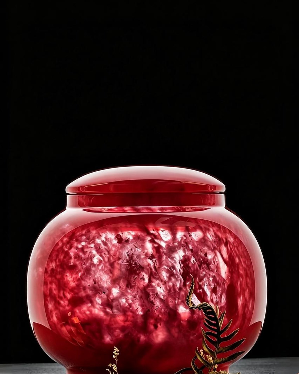 Crystal Memorial Keepsake - Small - Red