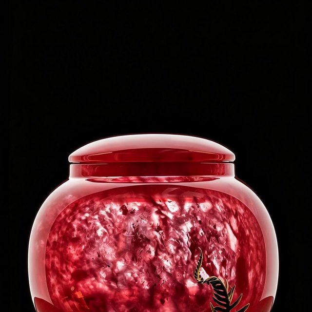 Crystal Memorial Keepsake - Small - Red