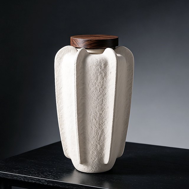 Starfruit-Shaped Ceramic Pet Urn - Large - Option 1
