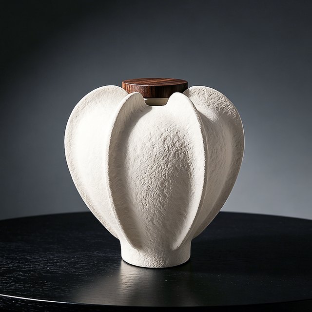 Starfruit-Shaped Ceramic Pet Urn - Medium - Option 1