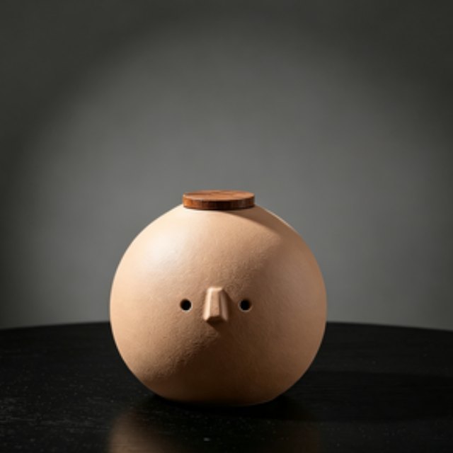 Ceramic Figurine Pet Urn - White