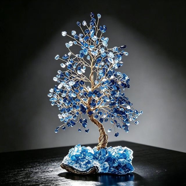 Crystal Memorial Tree - Blue