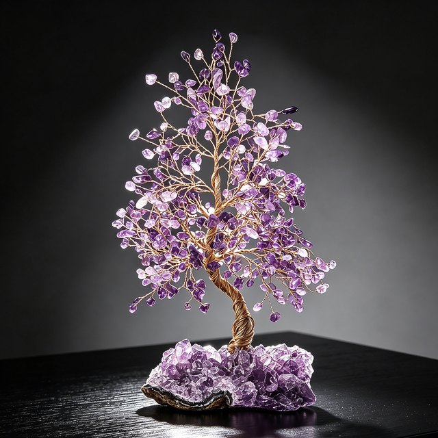 Crystal Memorial Tree - Purple