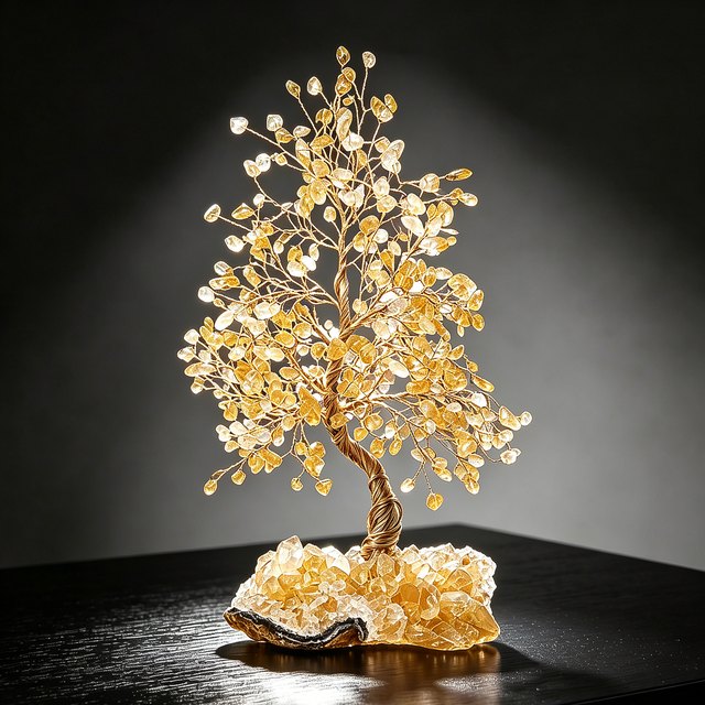 Crystal Memorial Tree - Yellow