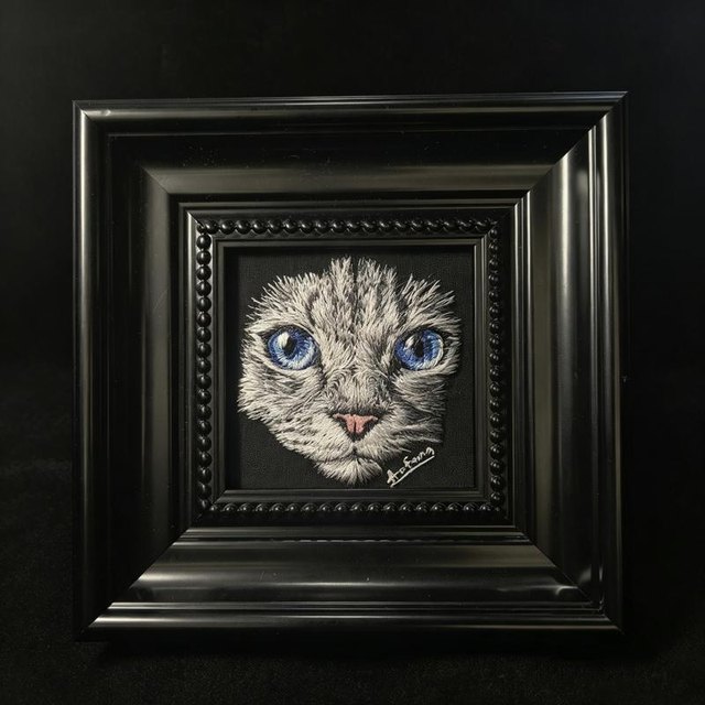 Pet Portrait Embroidery - Option 1