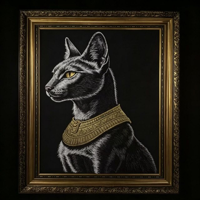 Pet Portrait Embroidery - Option 4