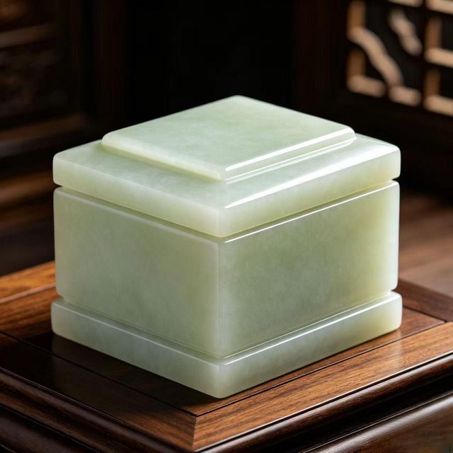 Jade Pet Urn - Green