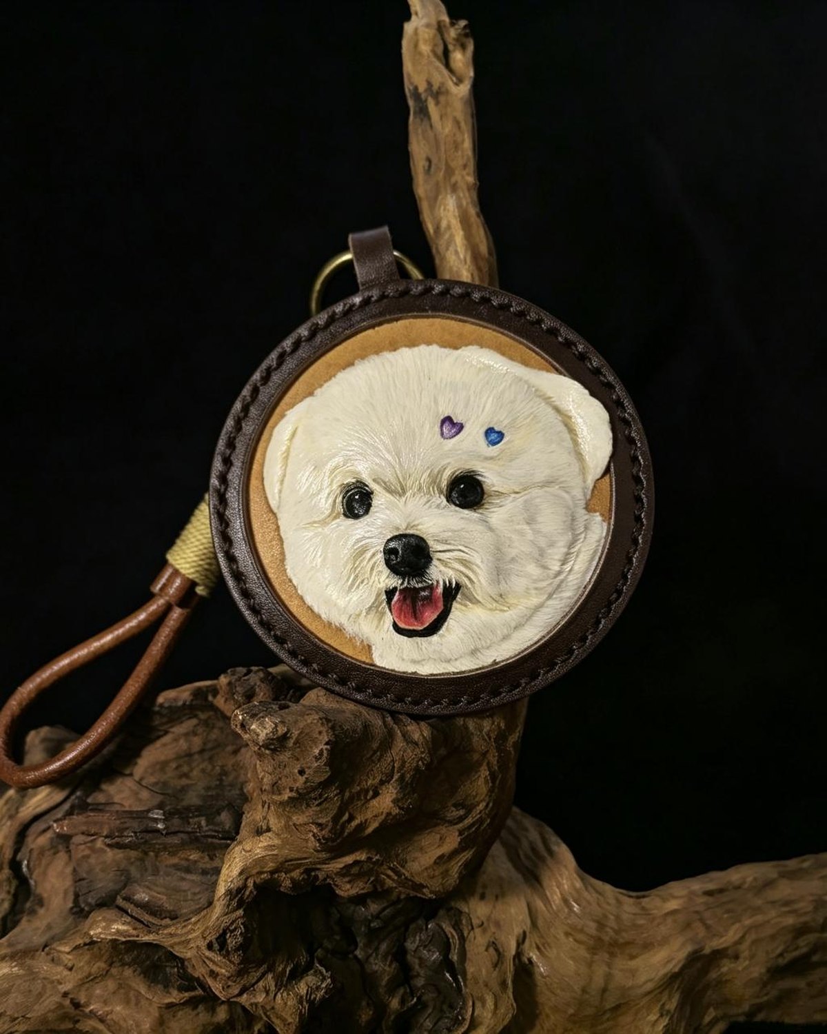 Leather Pet Portrait - Option 1