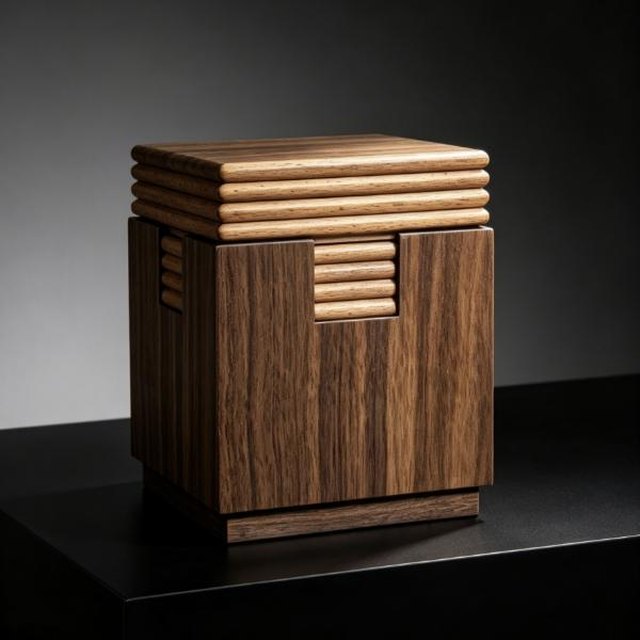 Dieyun Solid Wood Pet Ashes Box - Option 1