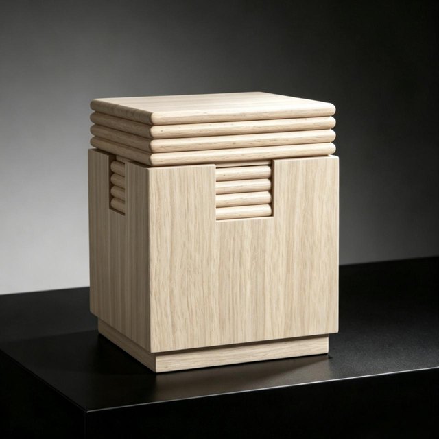 Dieyun Solid Wood Pet Ashes Box - Option 2