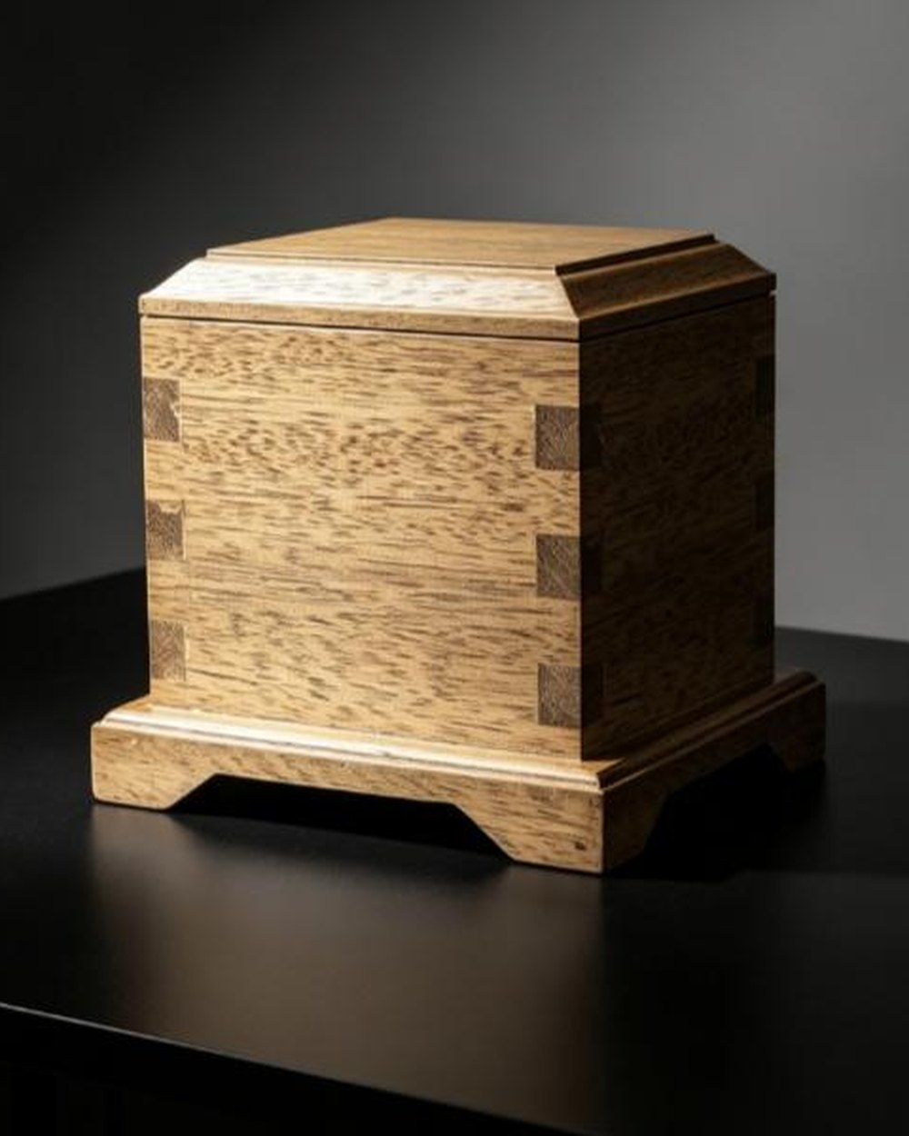 Classic Square Solid Wood Pet Ashes Box