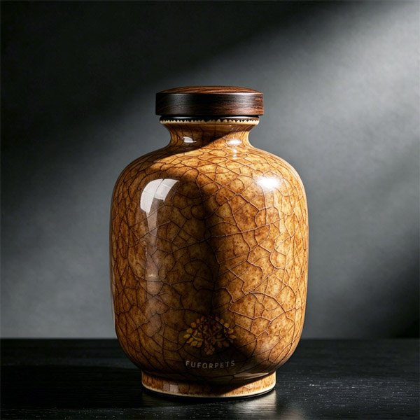 Ice Crackle Glaze Ceramic Pet Urn