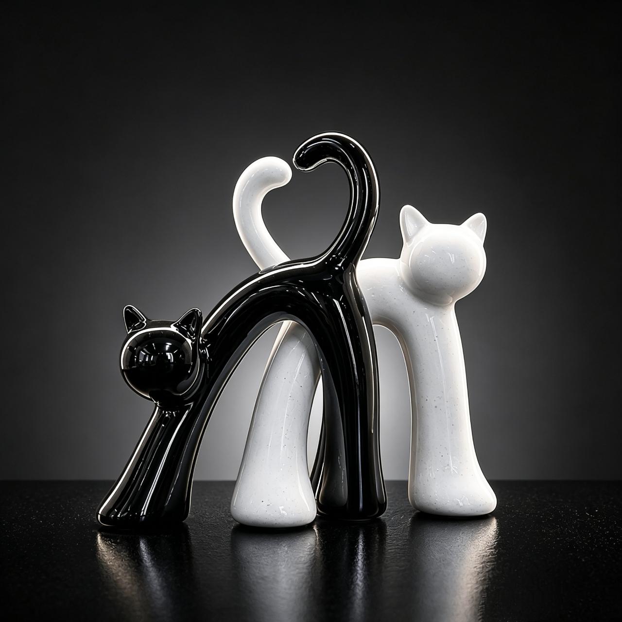 Abstract Cat Memorial Figurine