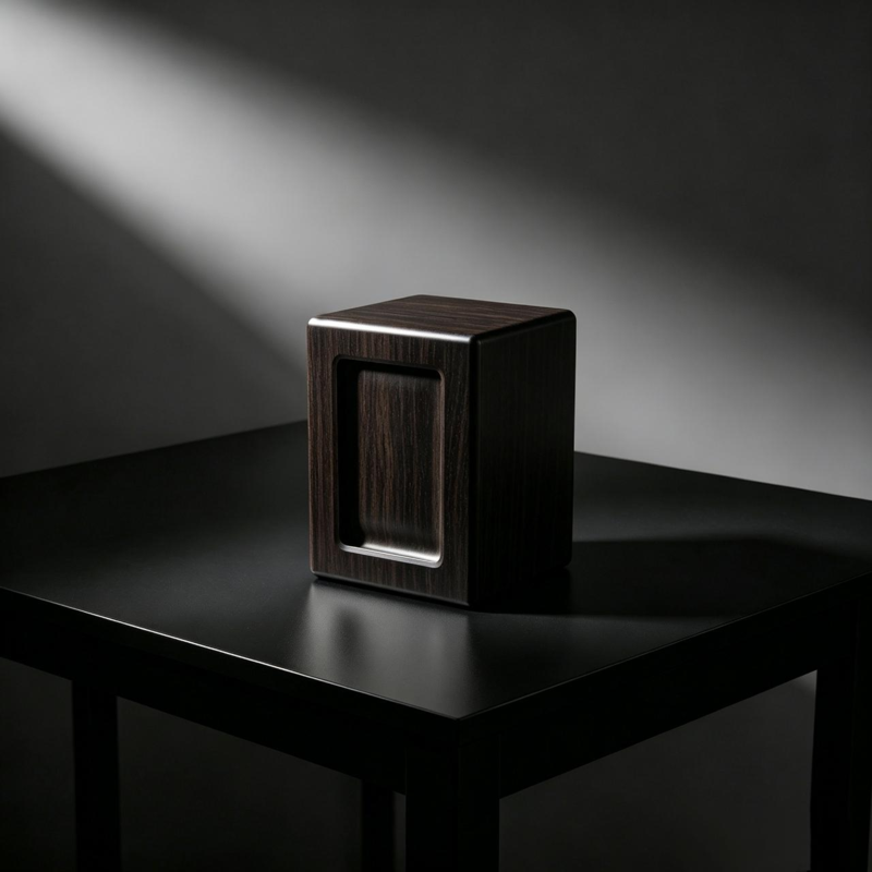 Photo Frame Wood Pet Urn (Ebony)
