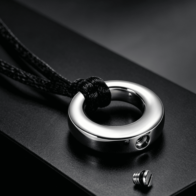 Premium Circular Ashes Keepsake Necklace