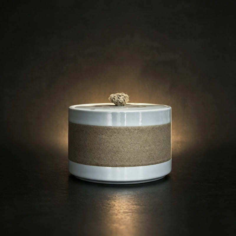 Two-Tone Ceramic Pet Urn