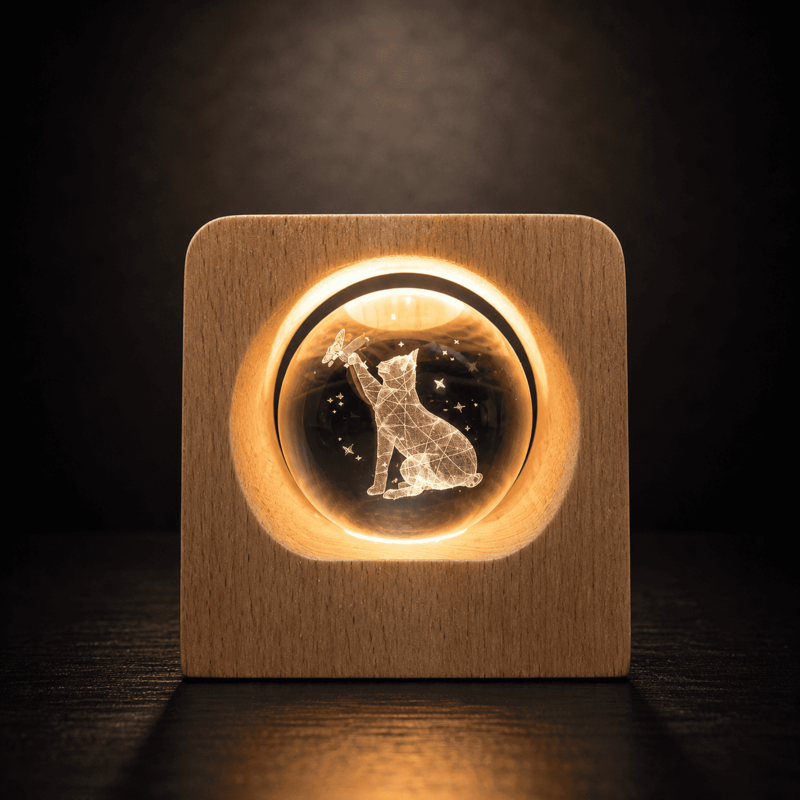 Pet Memorial Crystal Sphere